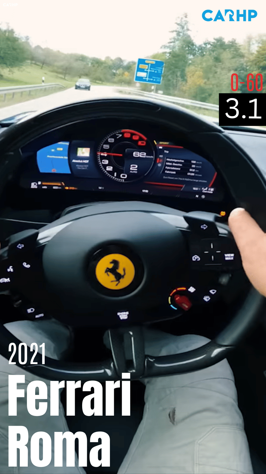 2021 Ferrari Roma Coupe 0-60 mph time