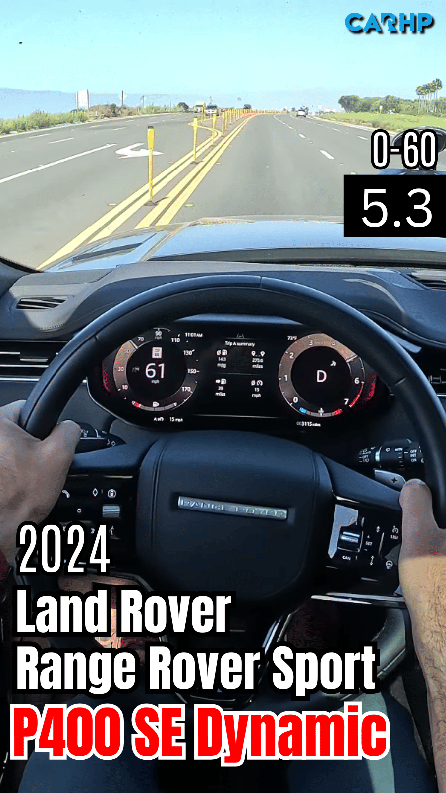 2024 Land Rover Range Rover Sport P400 SE Dynamic 0-60 mph time