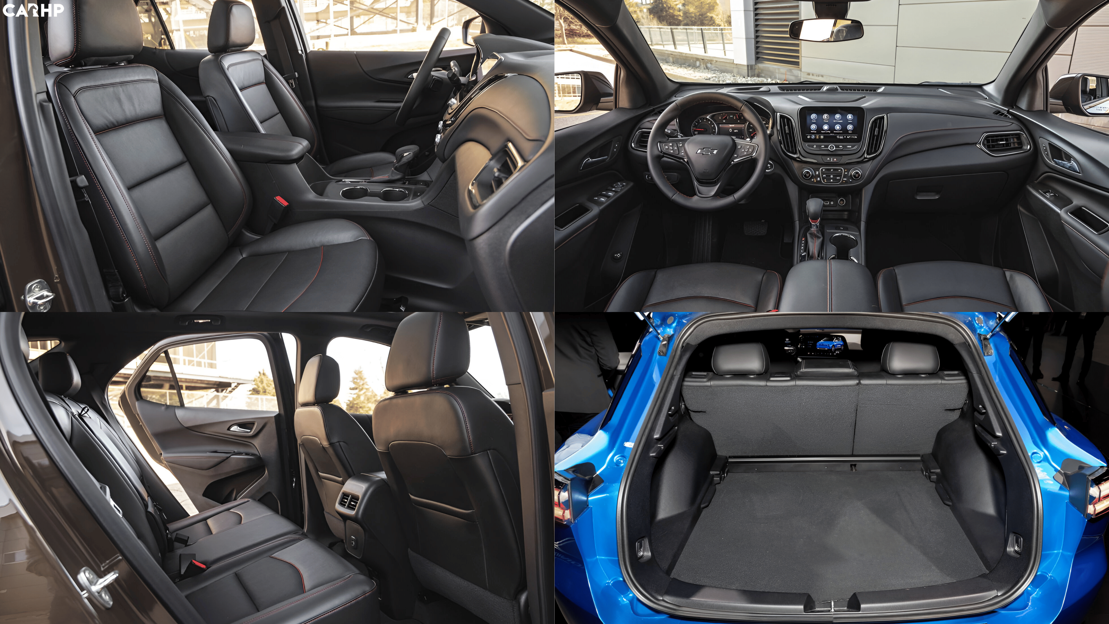 Interior of the 2024 Chevrolet Equinox in black