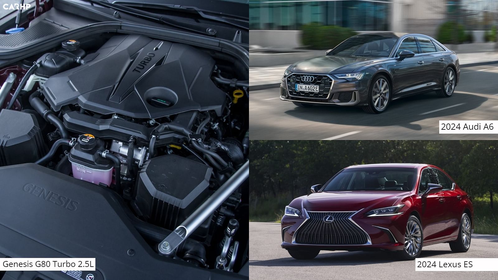Outgoing Genesis G80 Powertrain, 2024 Audi A6, 2024 Lexus ES