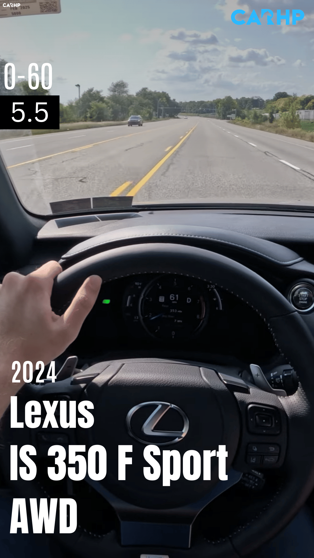 2024 Lexus IS 350 F Sport AWD 0-60 mph time