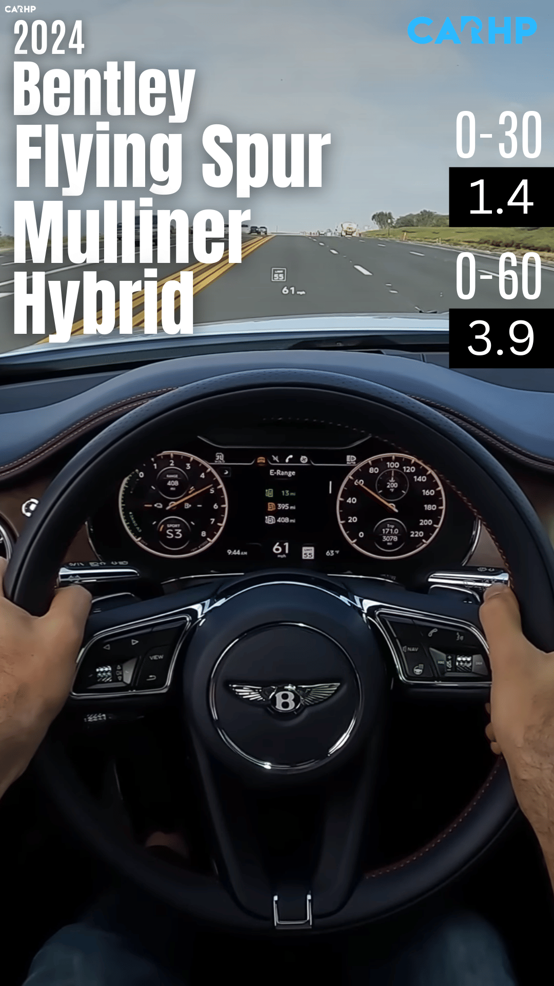 2024 Bentley Flying Spur Mulliner Hybrid 0-60 mph time