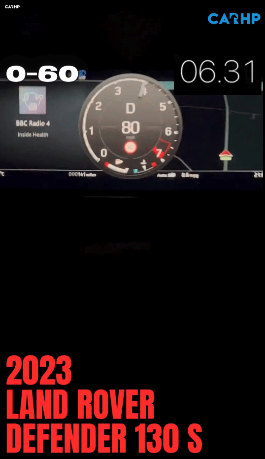 real world 0-60 of defender 130