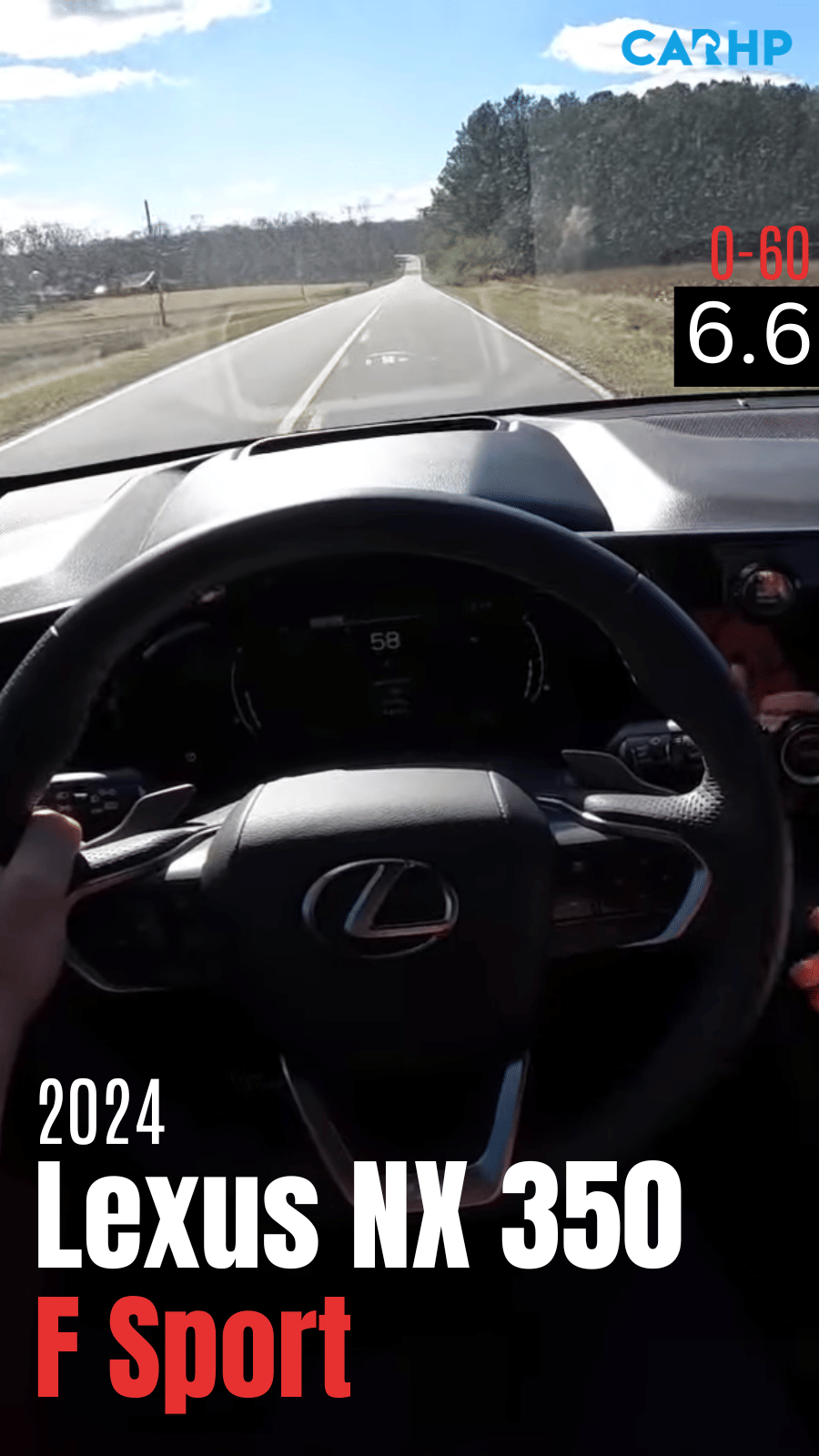 2024 Lexus NX 350 F Sport Handling 0-60 mph timeÂ 
