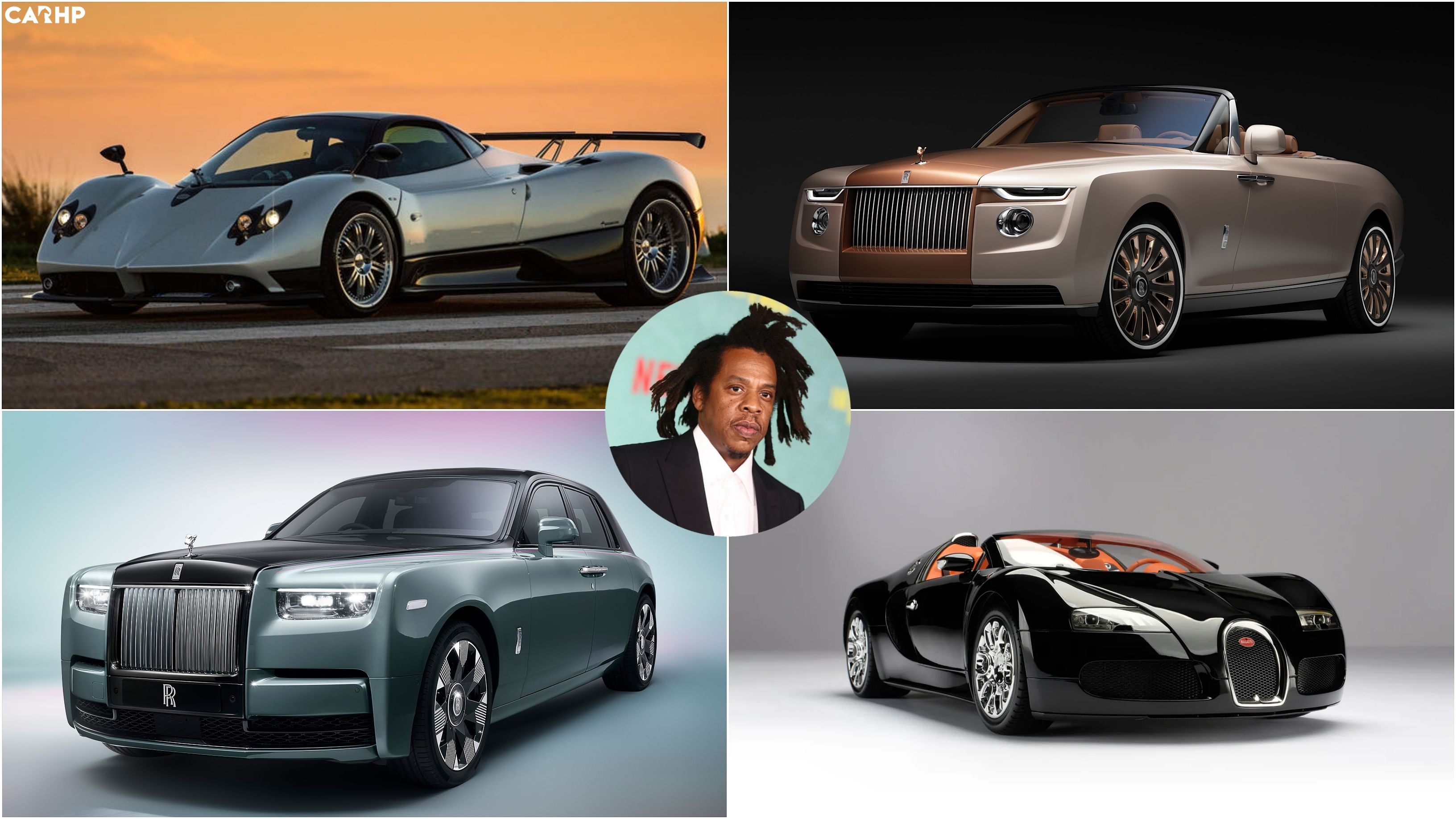 Jay-Z's Car Collection- Pagani Zonda F, Rolls-Royce Boat Tail, Bugatti Veyron Grand Sport and Rolls-Royce Phantom