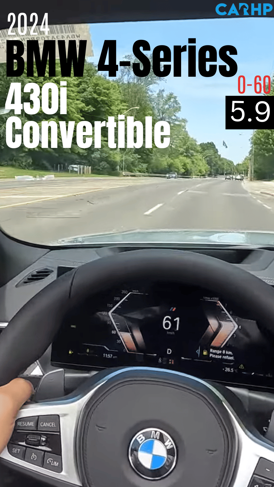 2024 BMW 4 Series 430i Convertible 0-60 mph time