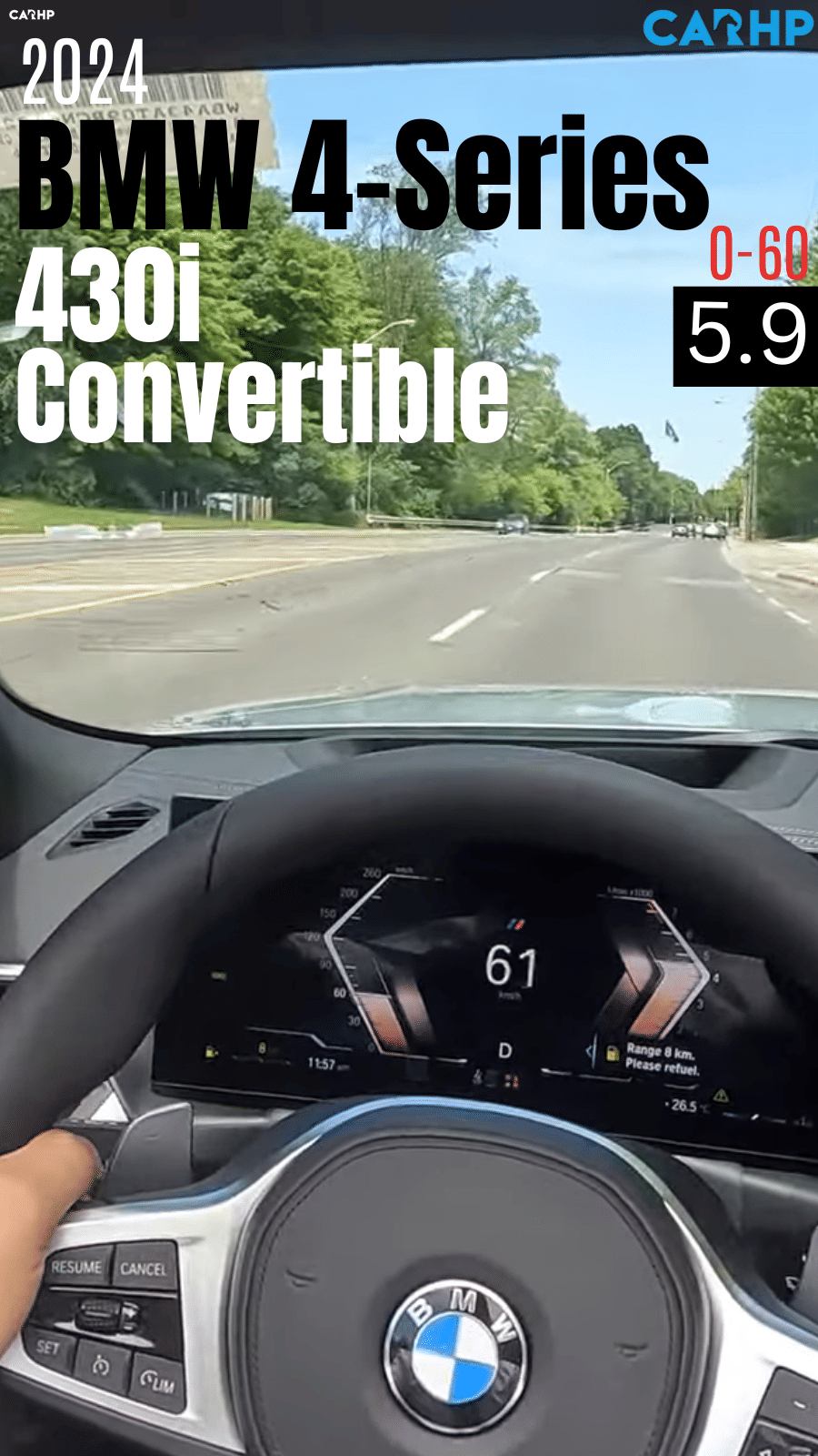 2024 BMW 4 Series 430i Convertible 0-60 mph time