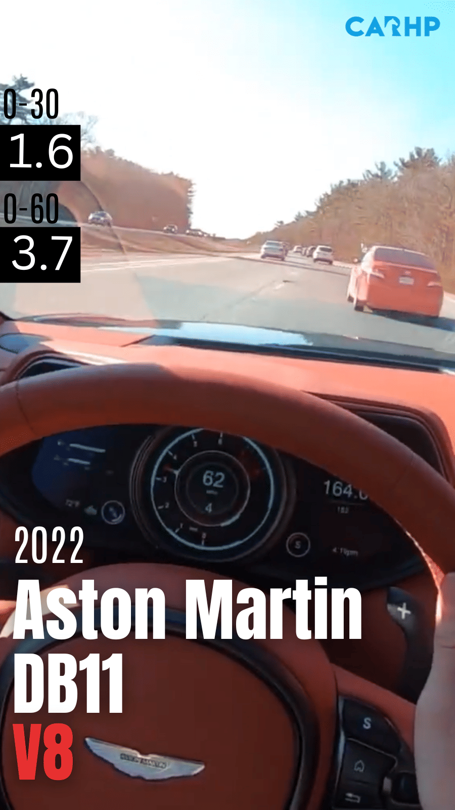 2020 Aston Martin DB11 Volante 0-60 mph time