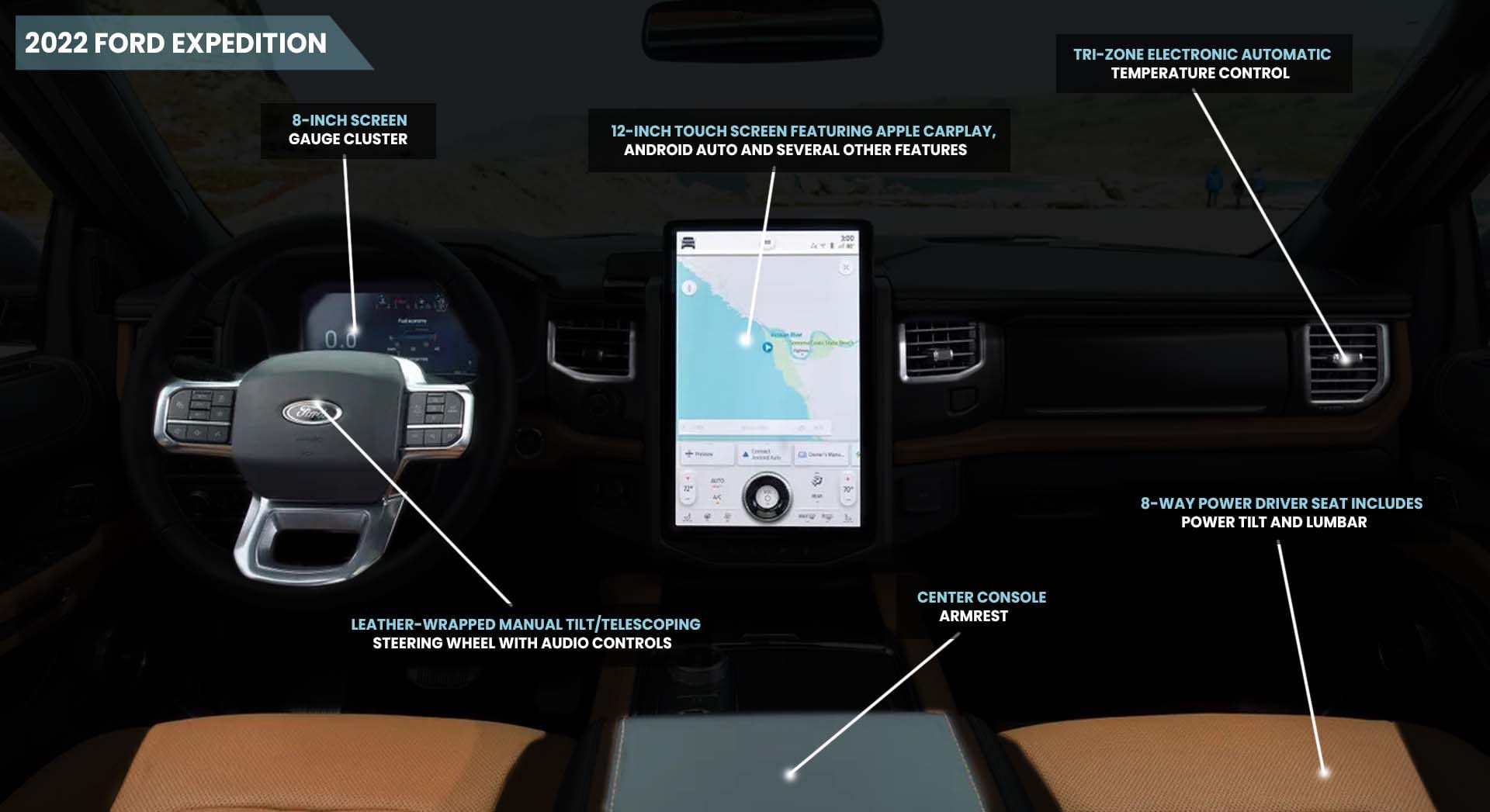 2022 Ford Expedition interior features