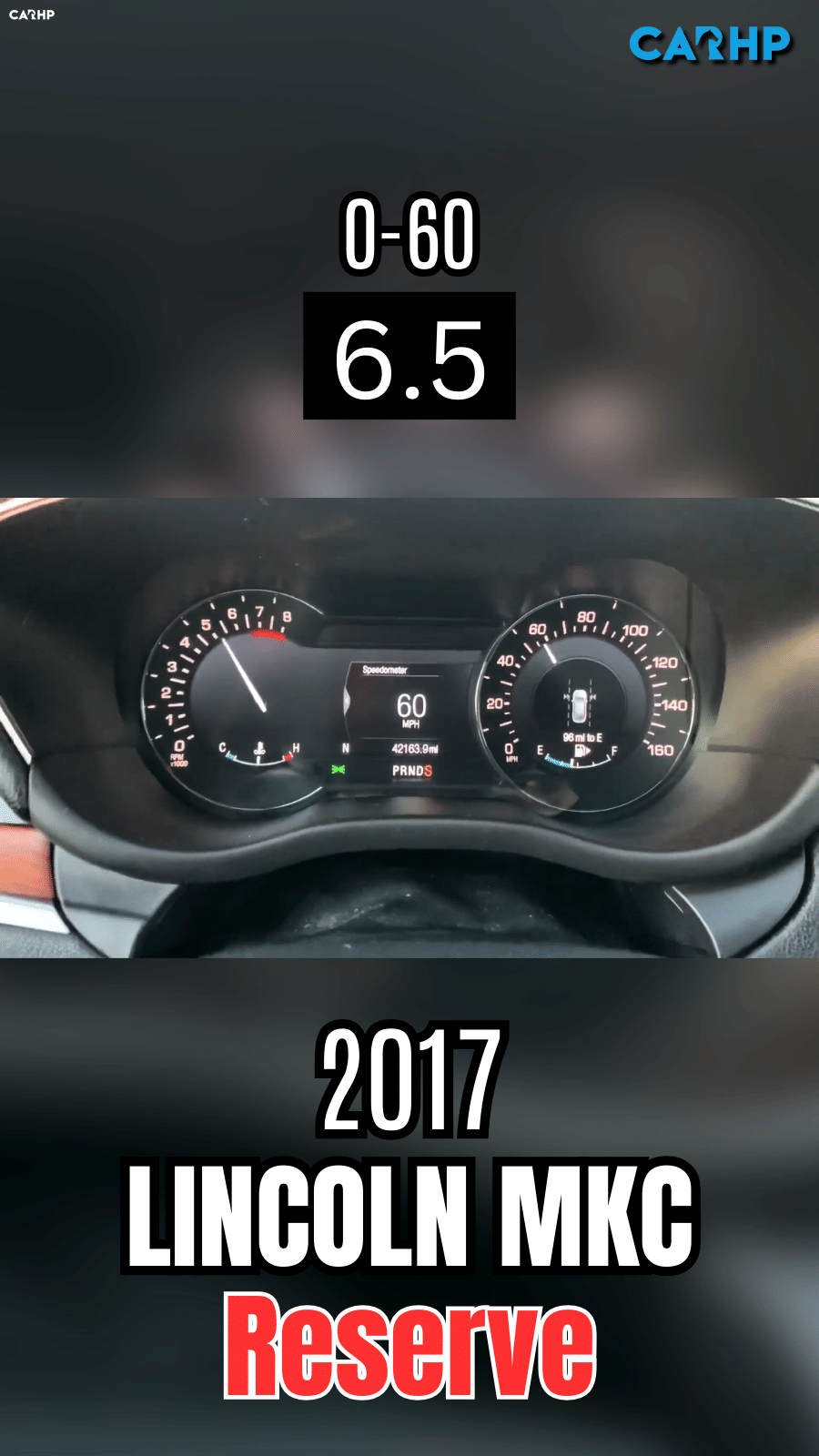 2017 Lincoln MKC Reserve 0-60 mph time