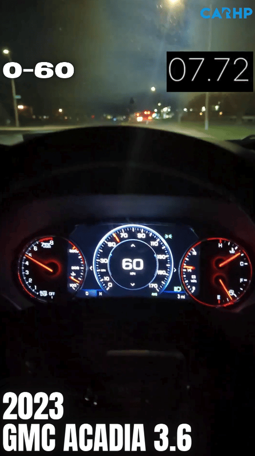 gmc acadia 0-60 real world