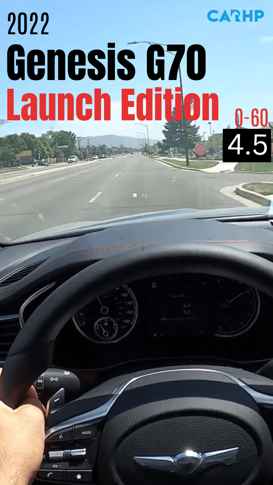 2022 Genesis G70 Launch Edition 0-60 mph time