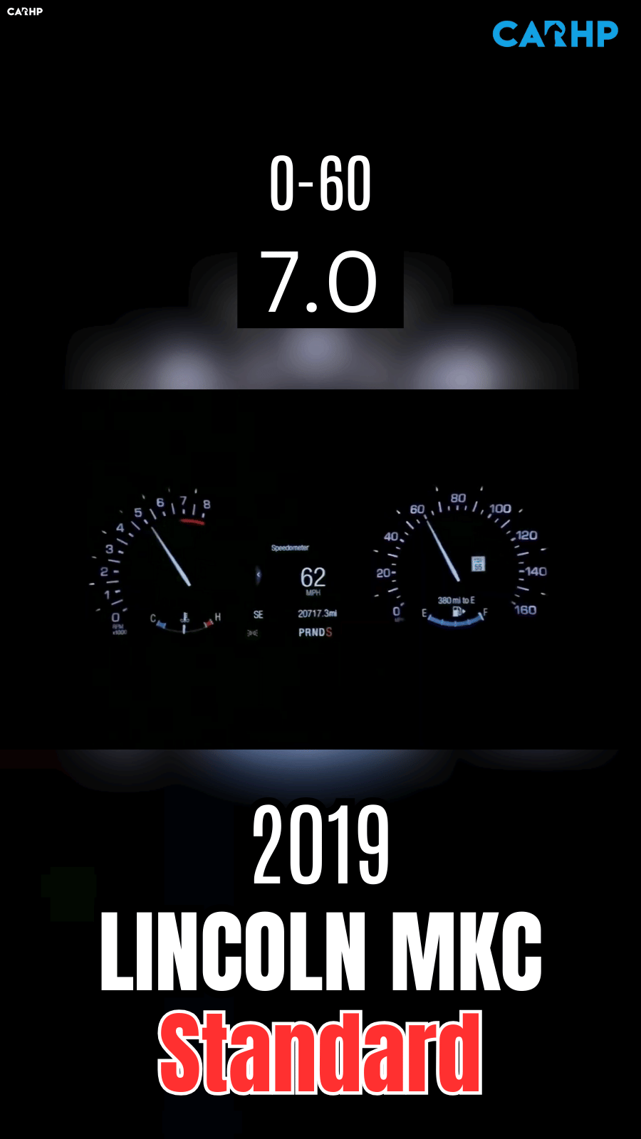 2019 Lincoln MKC Standard 0-60 mph time