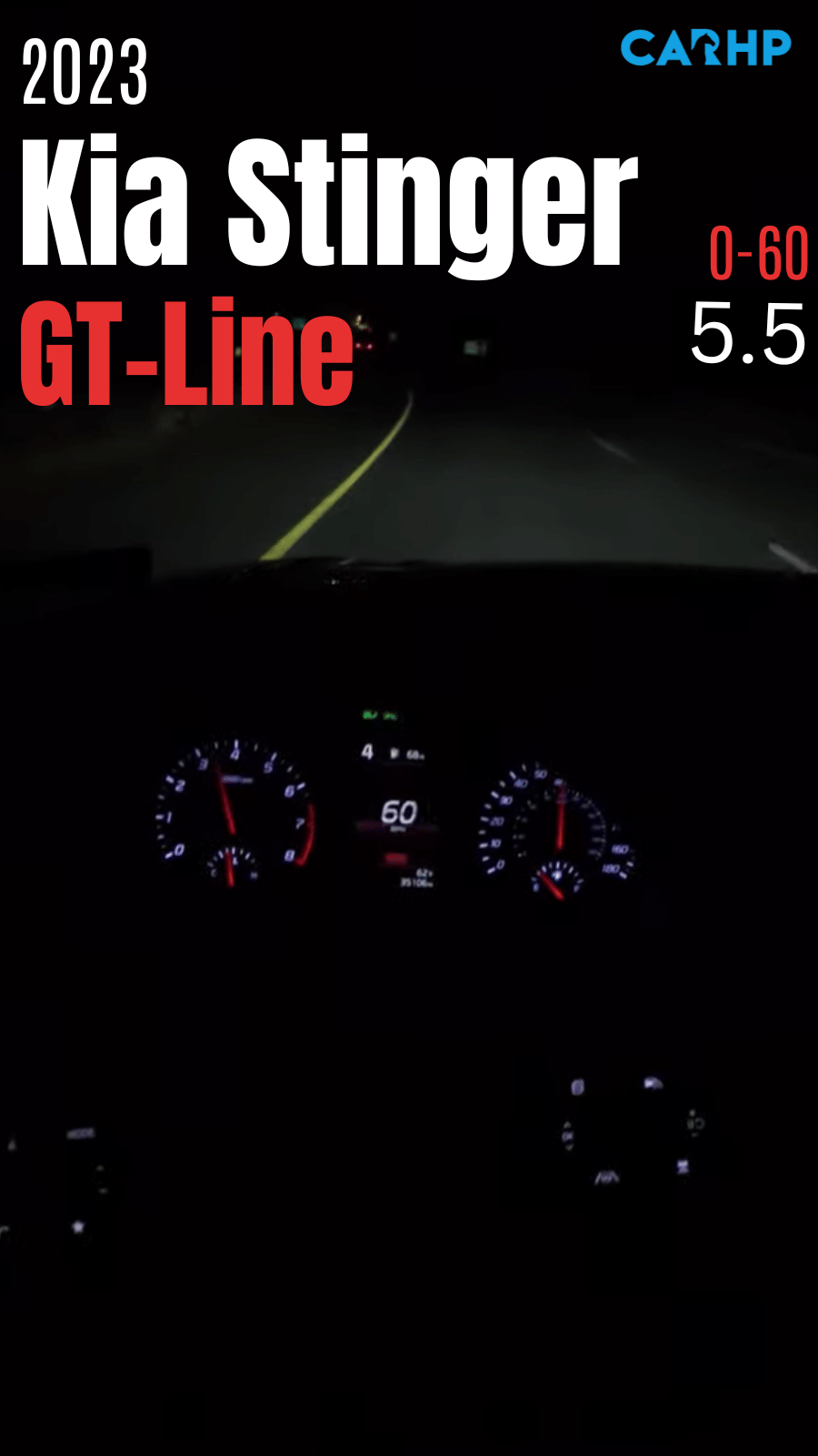 2023 Kia Stinger GT-Line 0-60 mph timeÂ 