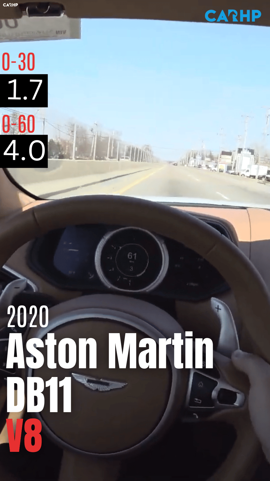 2020 Aston Martin DB11 Base 0-60 mph time