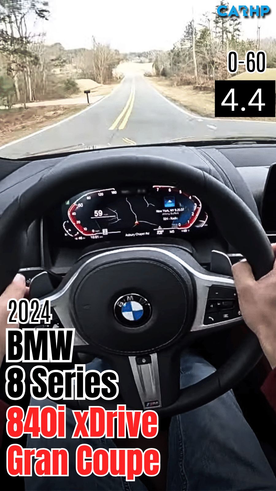 2024 BMW 8 Series 840i xDrive Gran Coupe 0-60 mph time