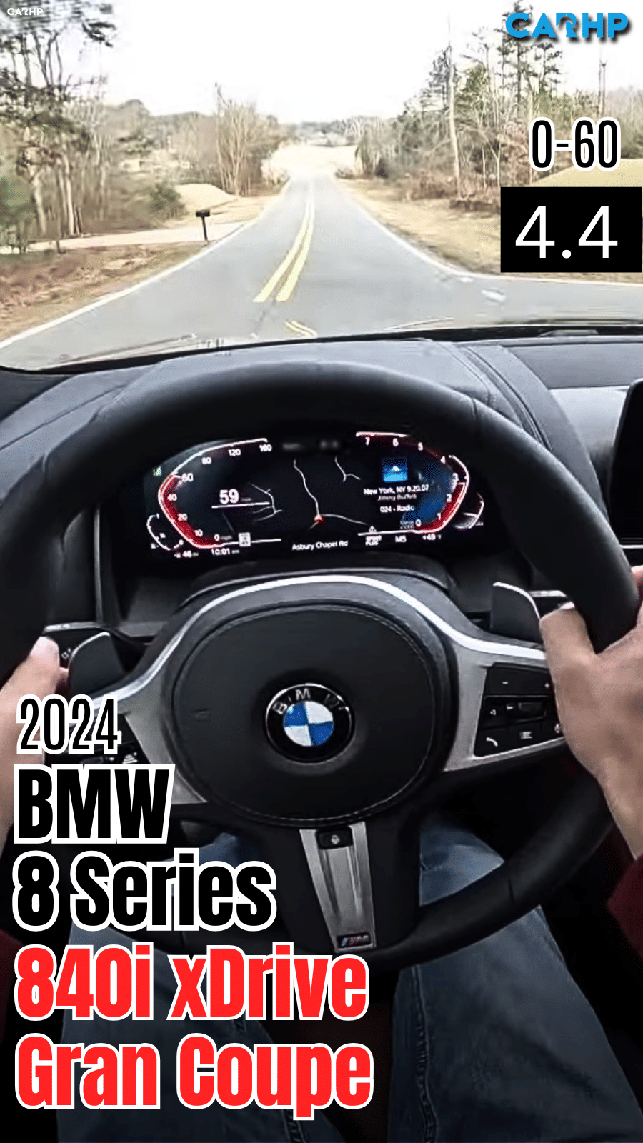 2024 BMW 8 Series 840i xDrive Gran Coupe 0-60 mph time