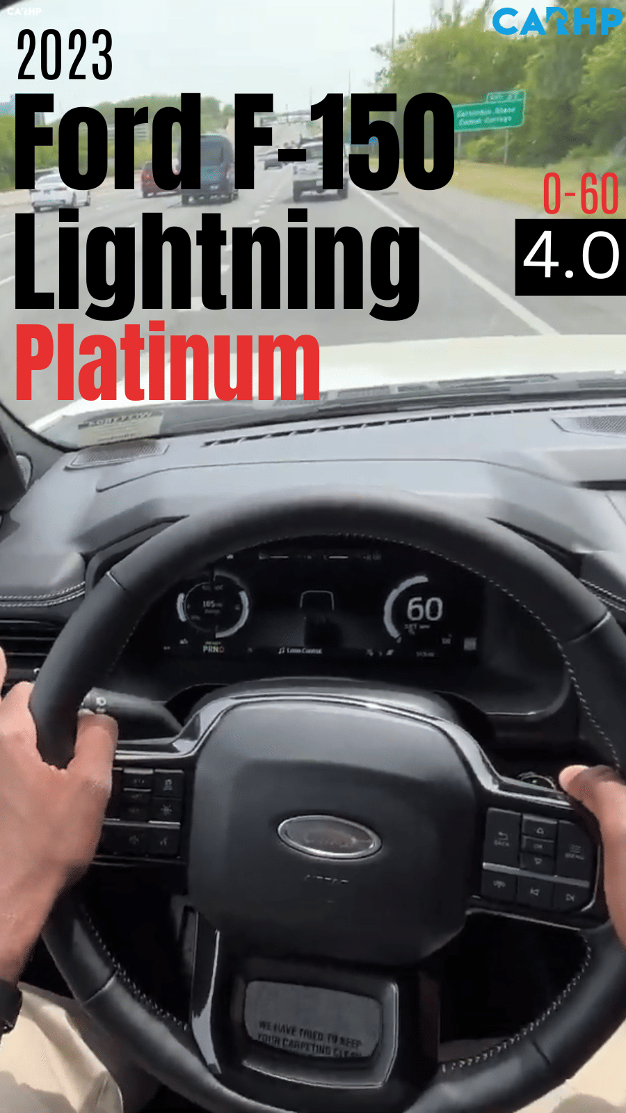 2023 Ford F-150 Lightning Platinum 0-60 mph timeÂ