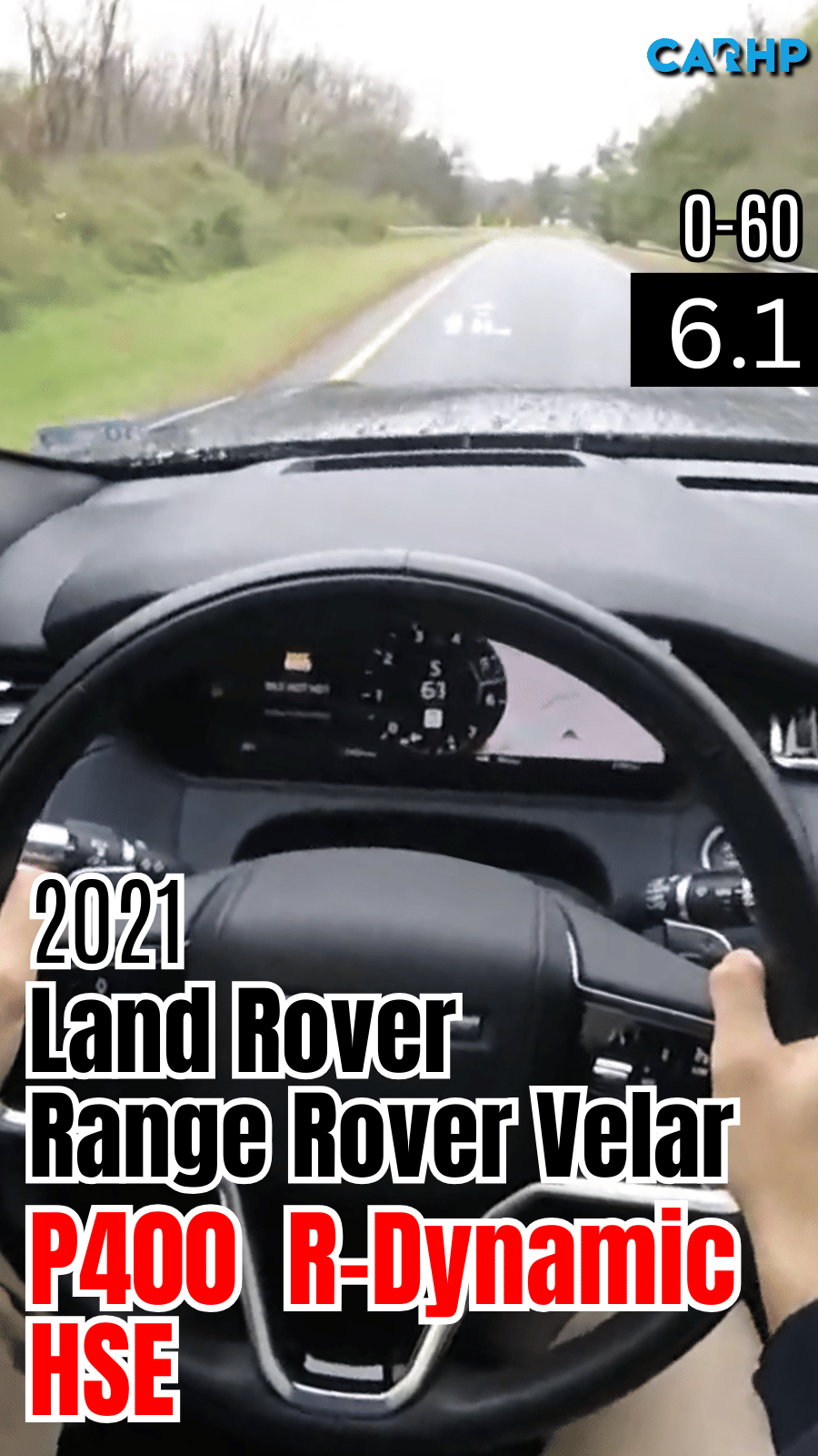 2021 Land Rover Range Rover Velar P400 R-Dynamic HSE 0-60 mph time