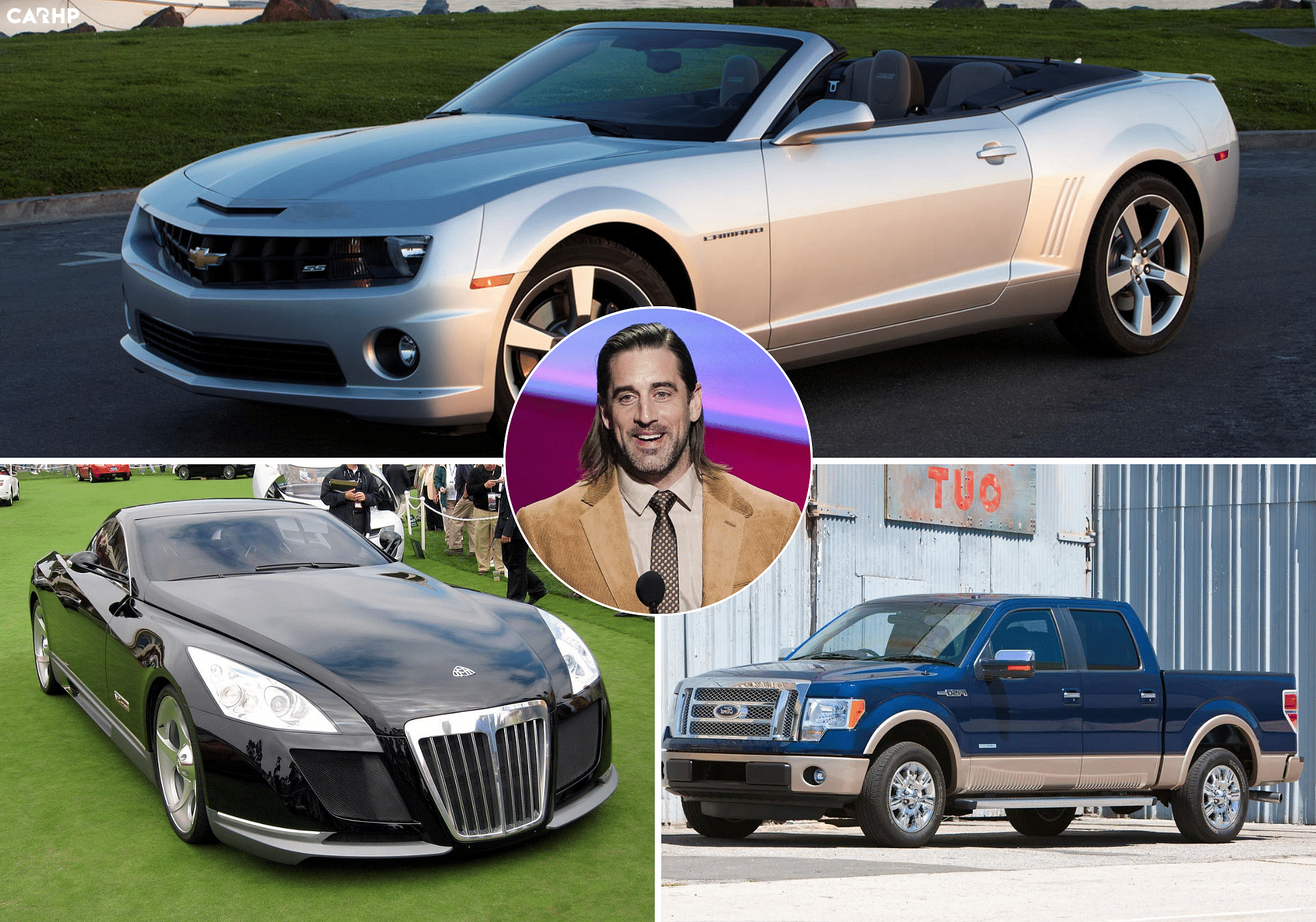 Aaron Rodgers’ Car Collection- Ford F-150, 2011 Chevrolet Camaro SS convertible and Maybach Exelero
