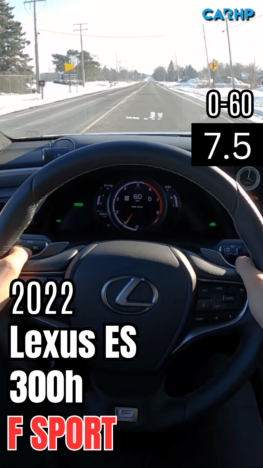 2022 Lexus ES 300h F SPORT 0-60 mph time