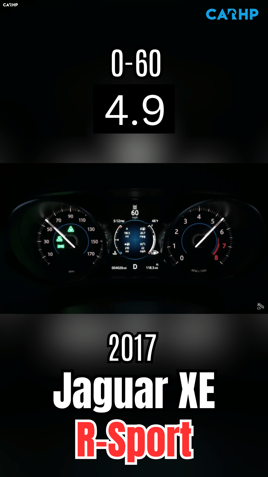 2017 Jaguar XE R-Sport 0-60 mph time