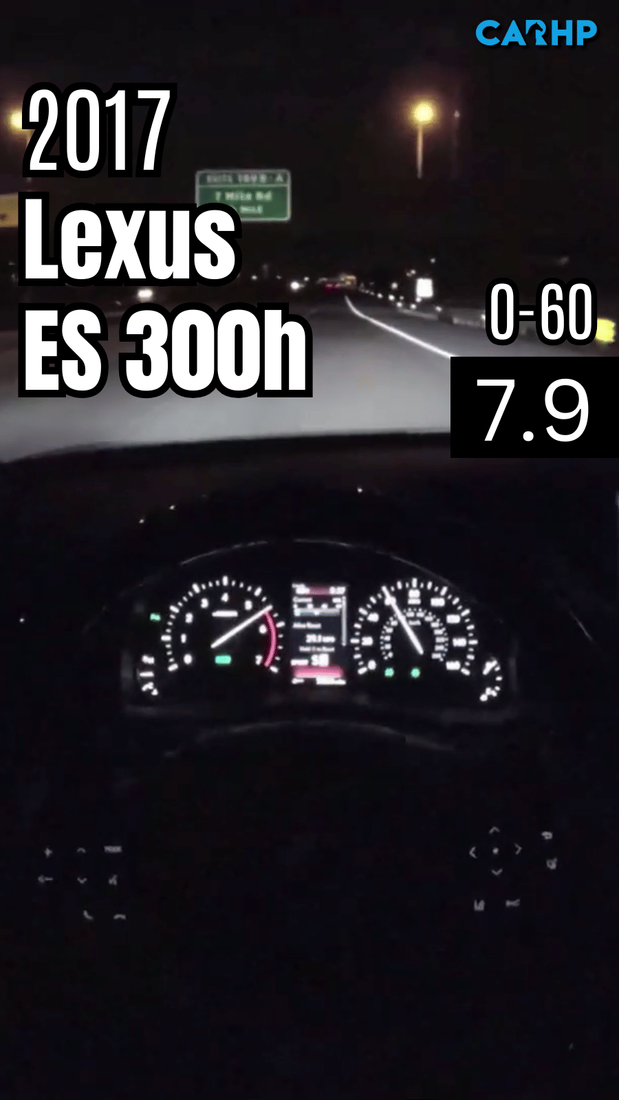 2017 Lexus ES 300h 0-60 mph time