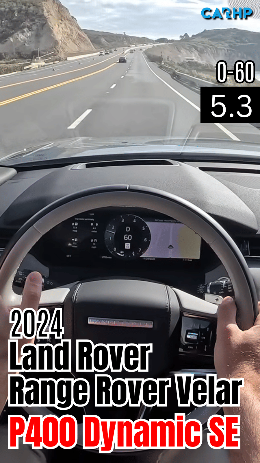 2024 Land Rover Range Rover Velar P400 Dynamic SE 0-60 mph time