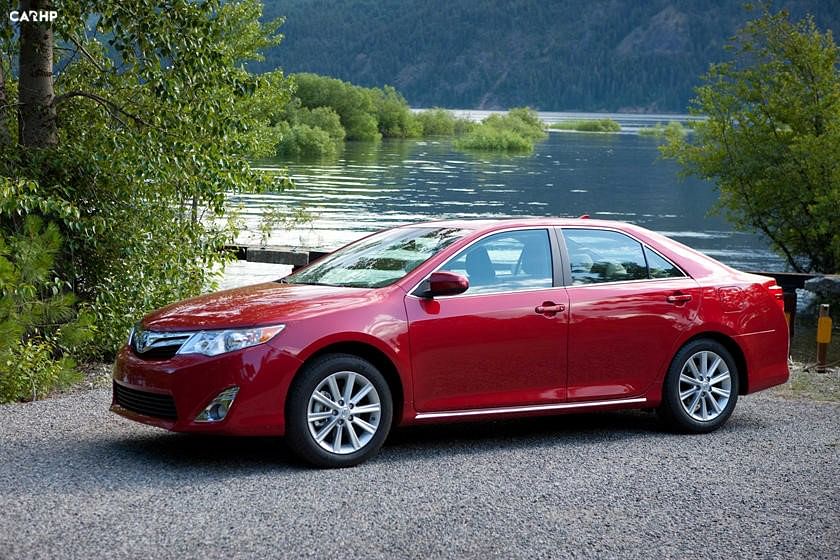 2013 Toyota Camry front-angled exterior image