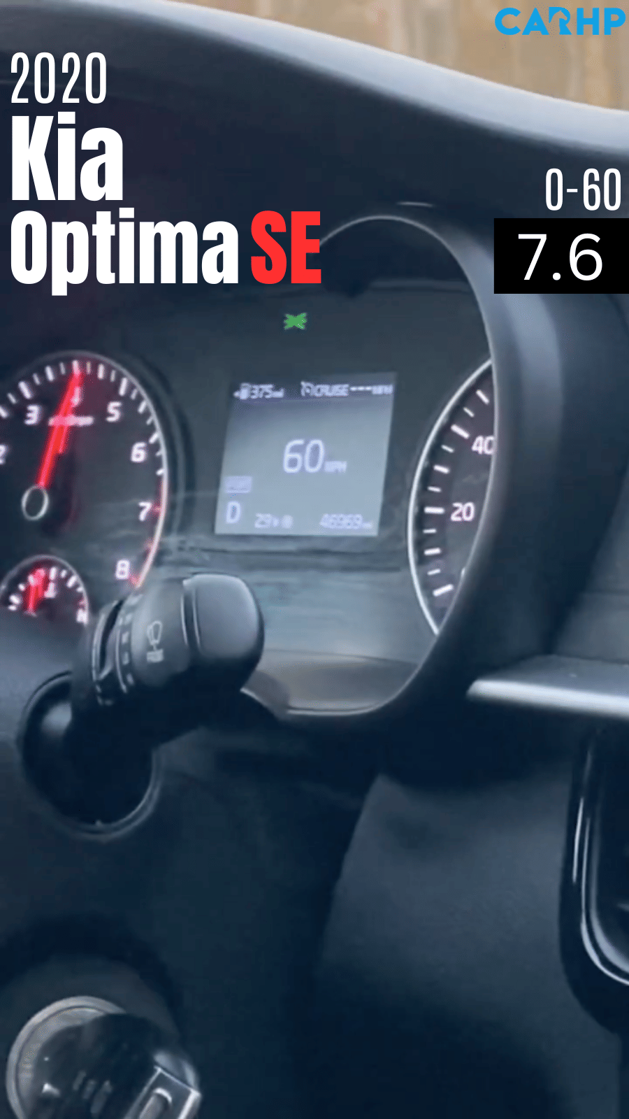 2020 Kia Optima SE 0-60 mph time