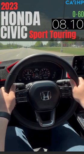 2023 Honda Civic Sport touring 0-60