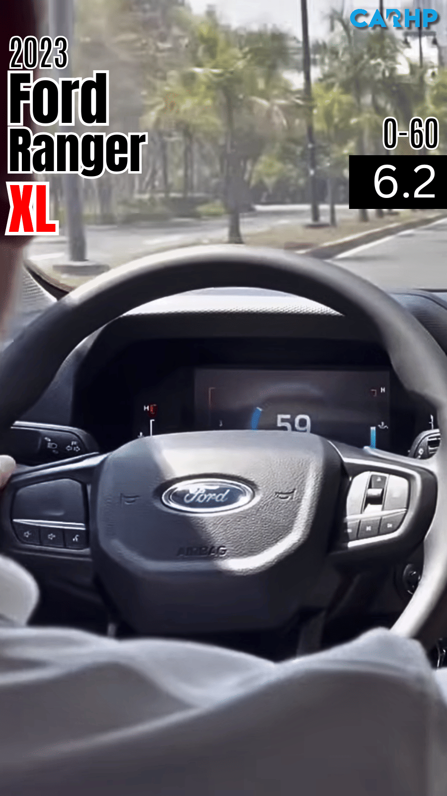 2023 Ford Ranger XL 0-60 mph timeÂ 