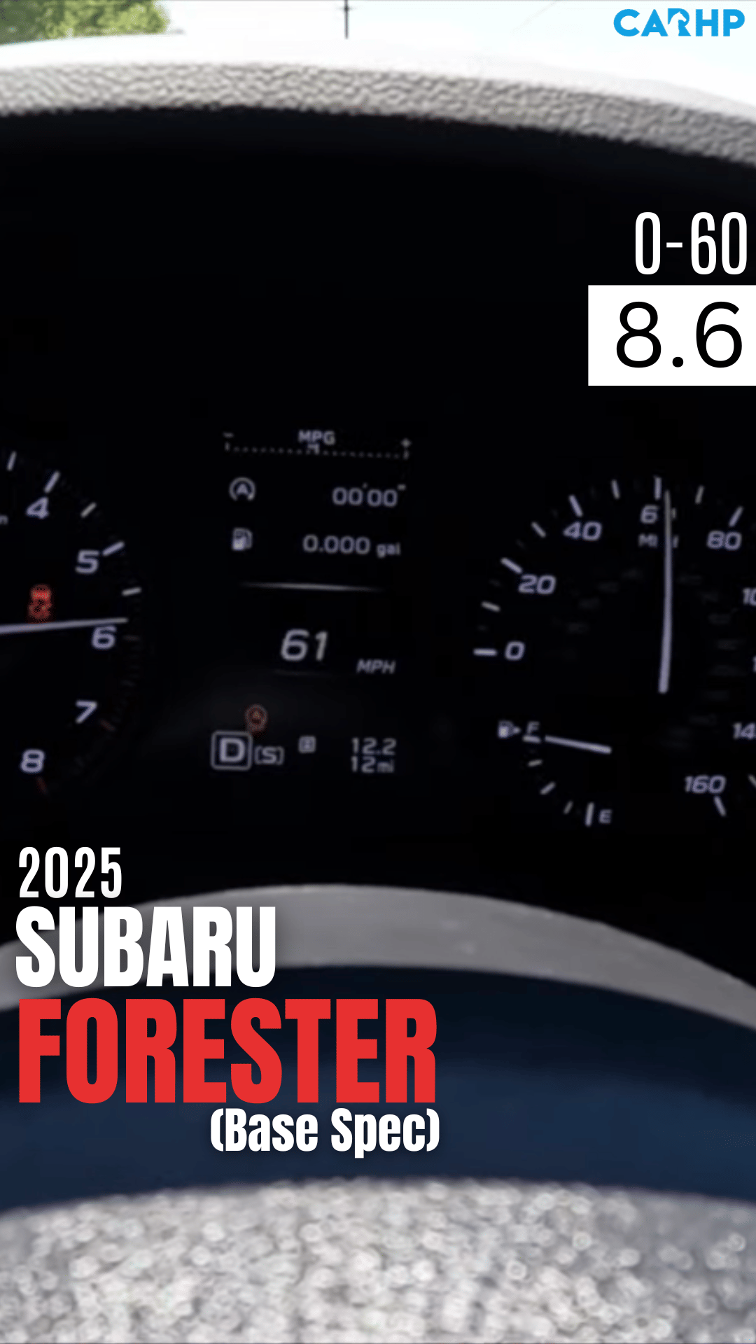 2024 Subaru Forester 0-60 mph time