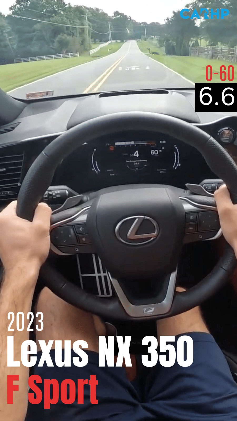2023 Lexus NX 350 F Sport Handling 0-60 mph time