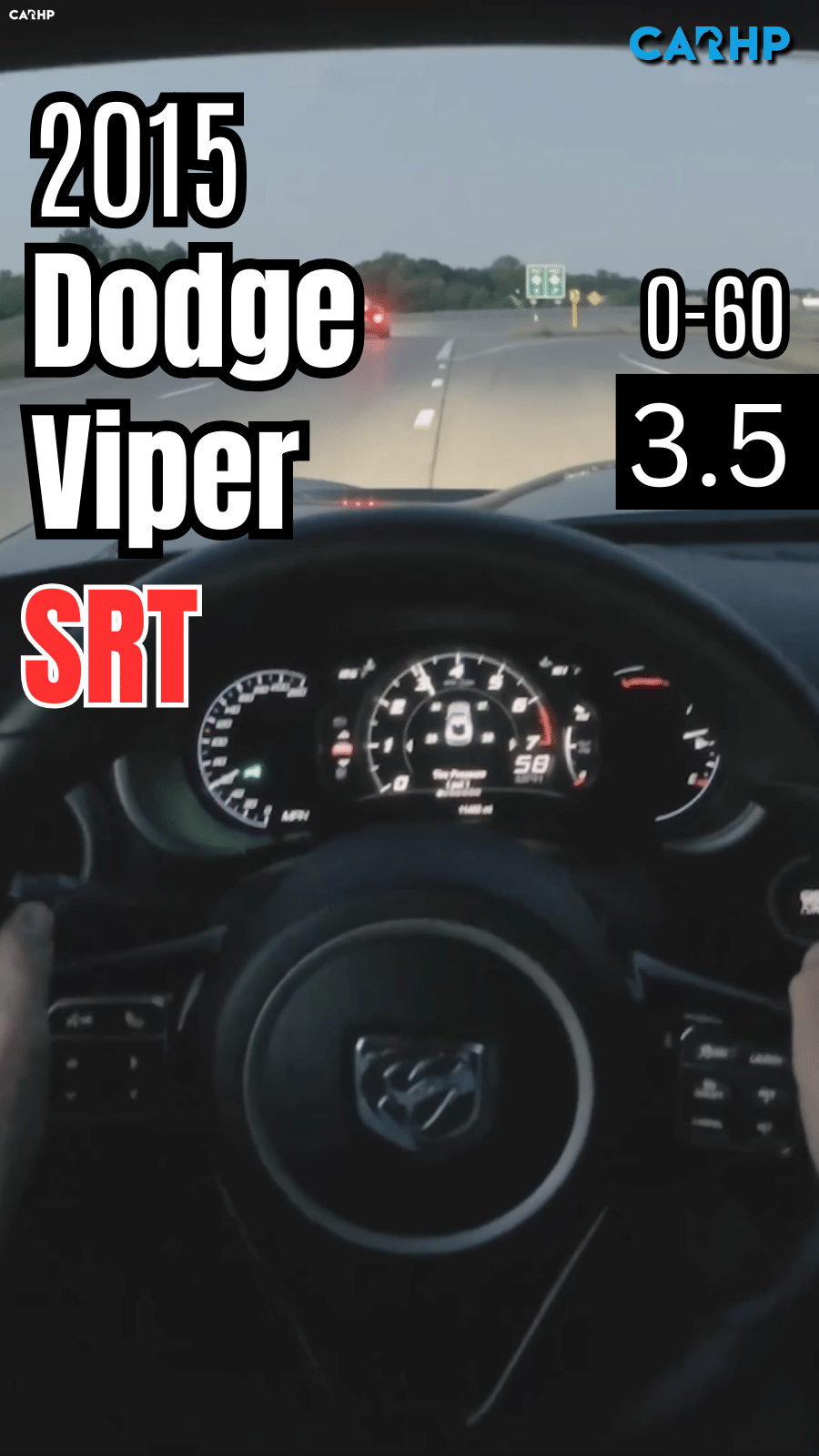 2015 Dodge Viper SRT 0-60 mph time