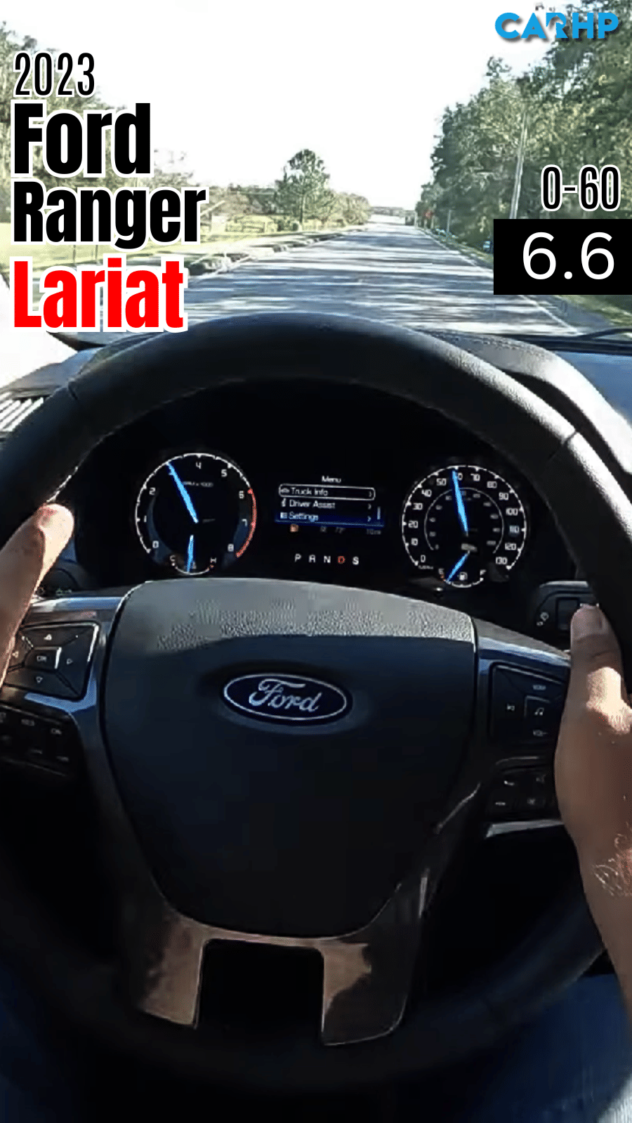 2023 Ford Ranger Lariat 0-60 mph timeÂ 