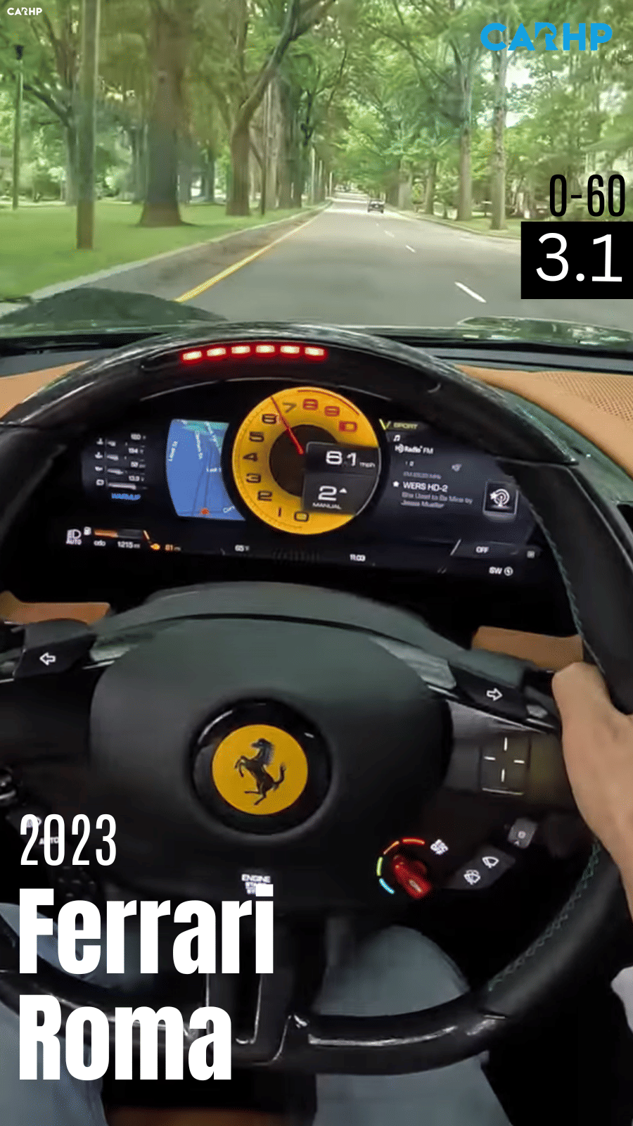 2023 Ferrari Roma Coupe 0-60 mph timeÂÂ