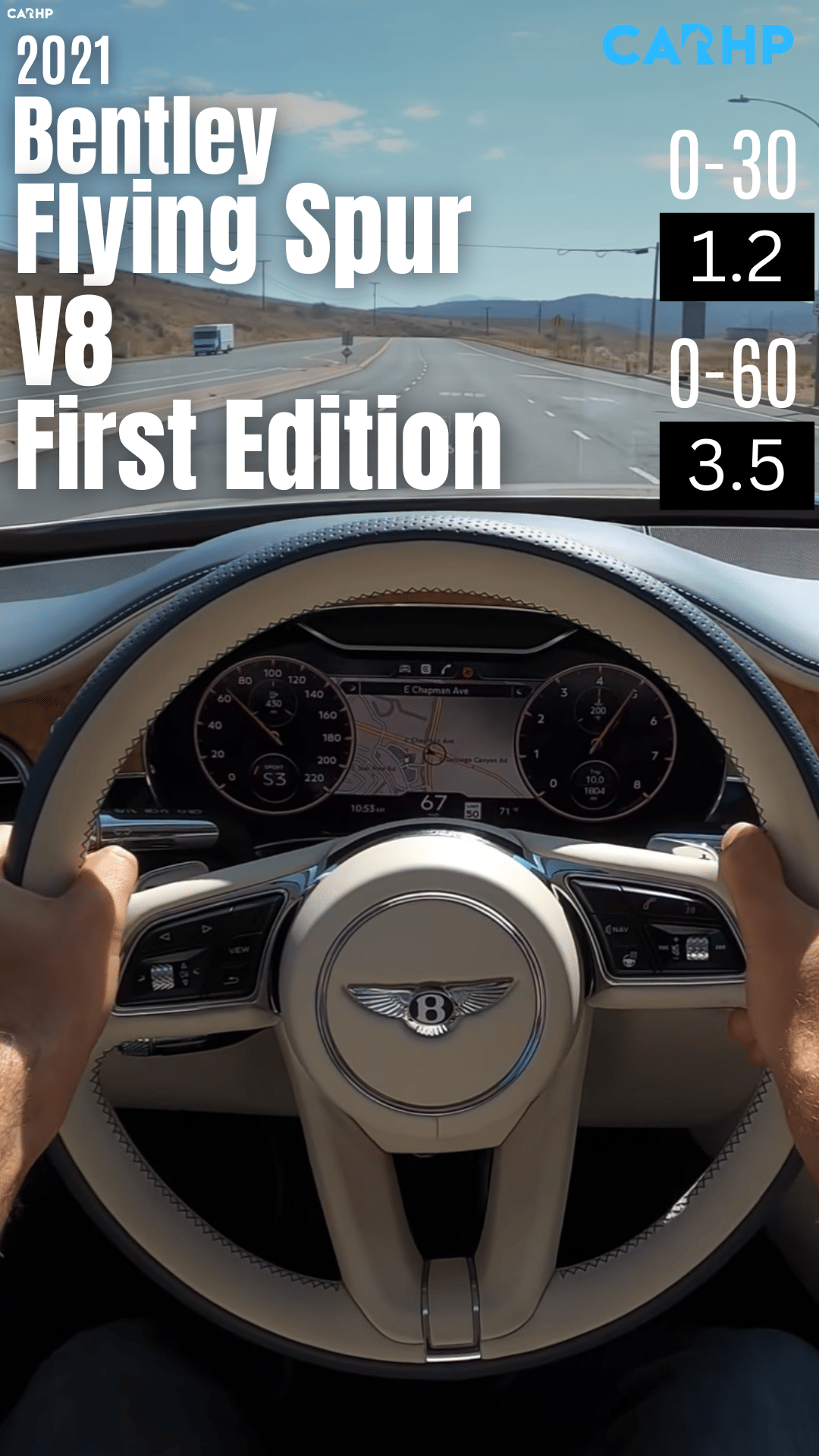 flying spur v8 first edition 0-60 mph