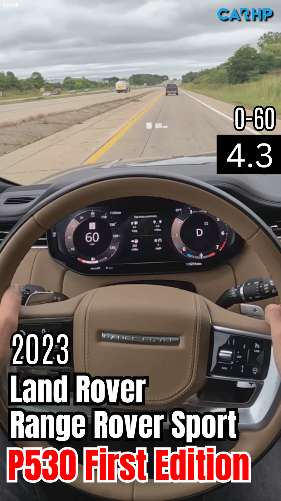 2023 Land Rover Range Rover Sport P530 First Edition 0-60 mph time