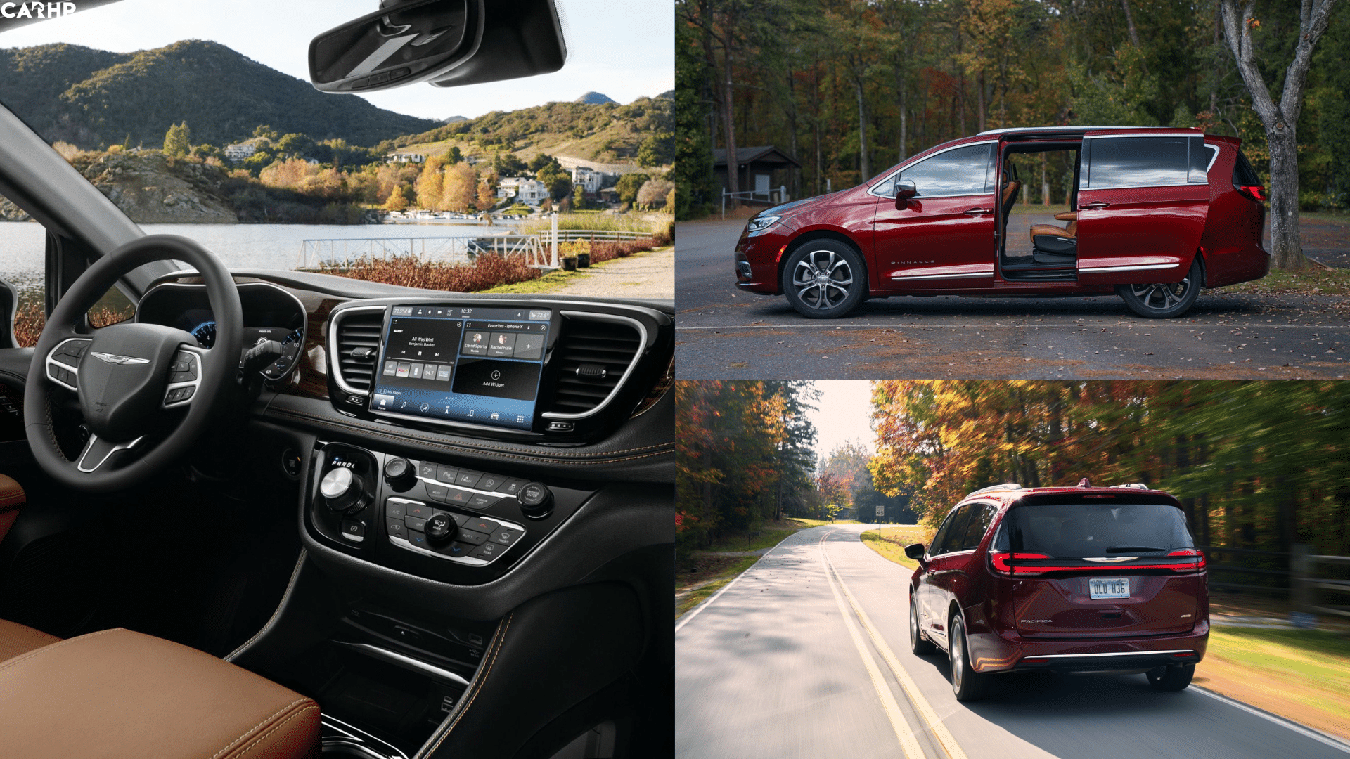2024 Chrysler Pacifica dashboard and sliding door