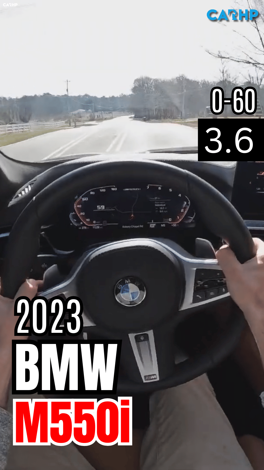 2023 BMW M550i 0-60 mph time