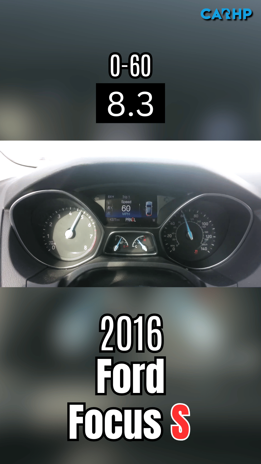 2016 Ford Focus S 0-60 mph time