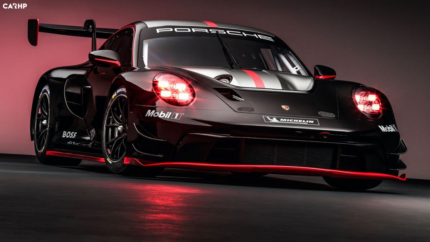 Porsche 911 GT3 R Front Angle View