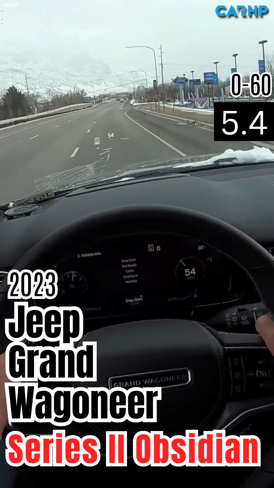 2023 Jeep Grand Wagoneer Series II Obsidian 0-60 mph time