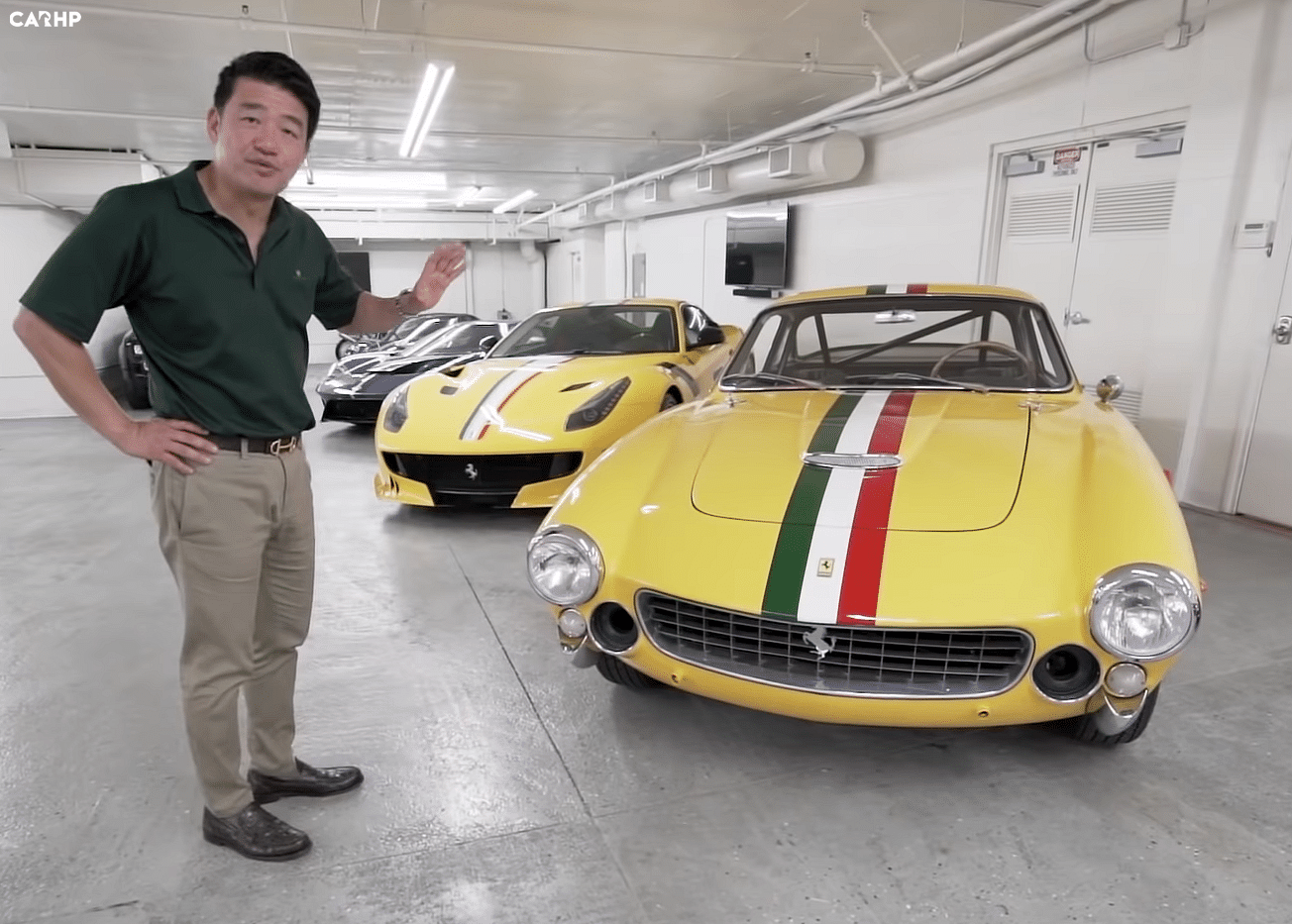 1964 yellow Ferrari 250 Lusso Competizione