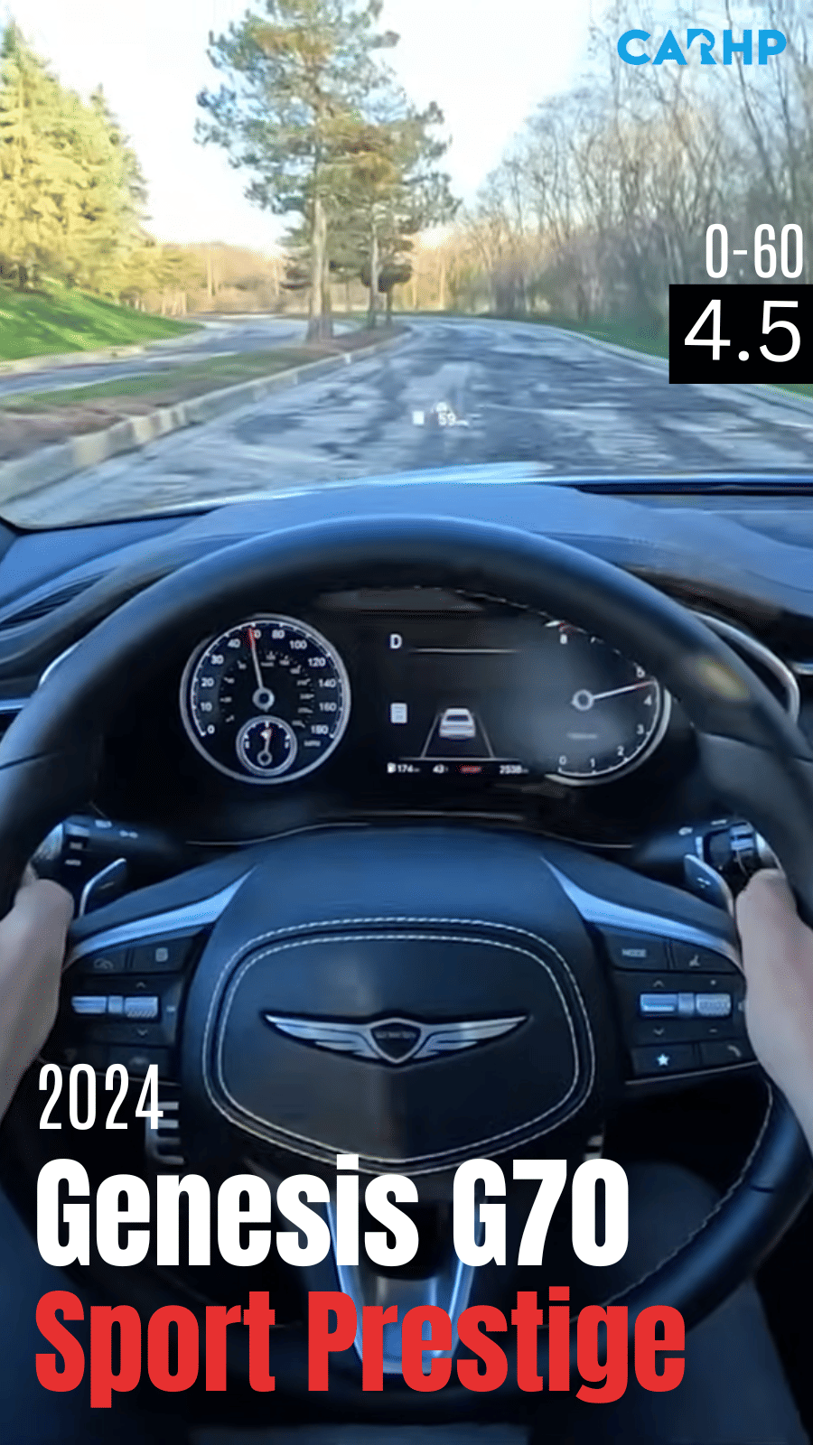 2024 Genesis G70 Sport Prestige 0-60 mph time
