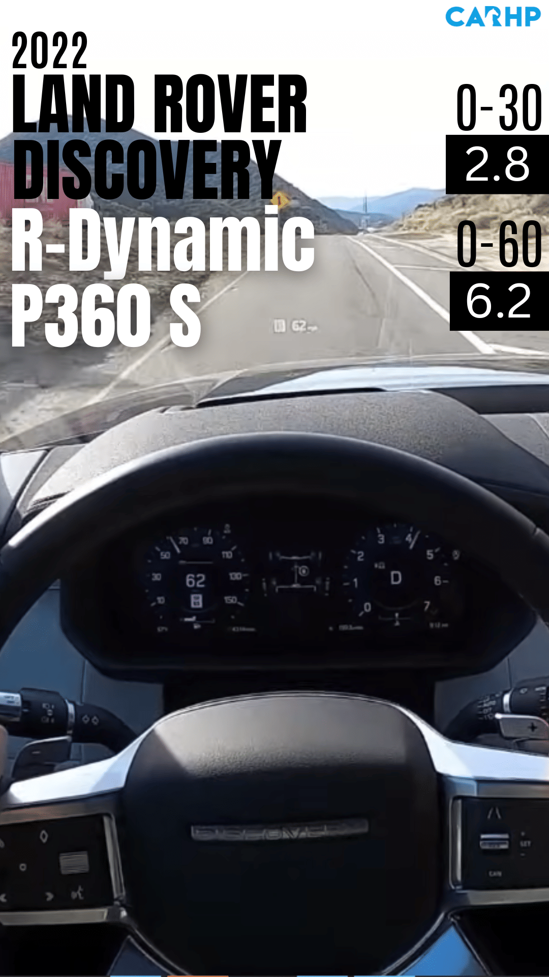 2022 Land Rover Discovery R-Dynamic S 0-60 mph timeÂ 