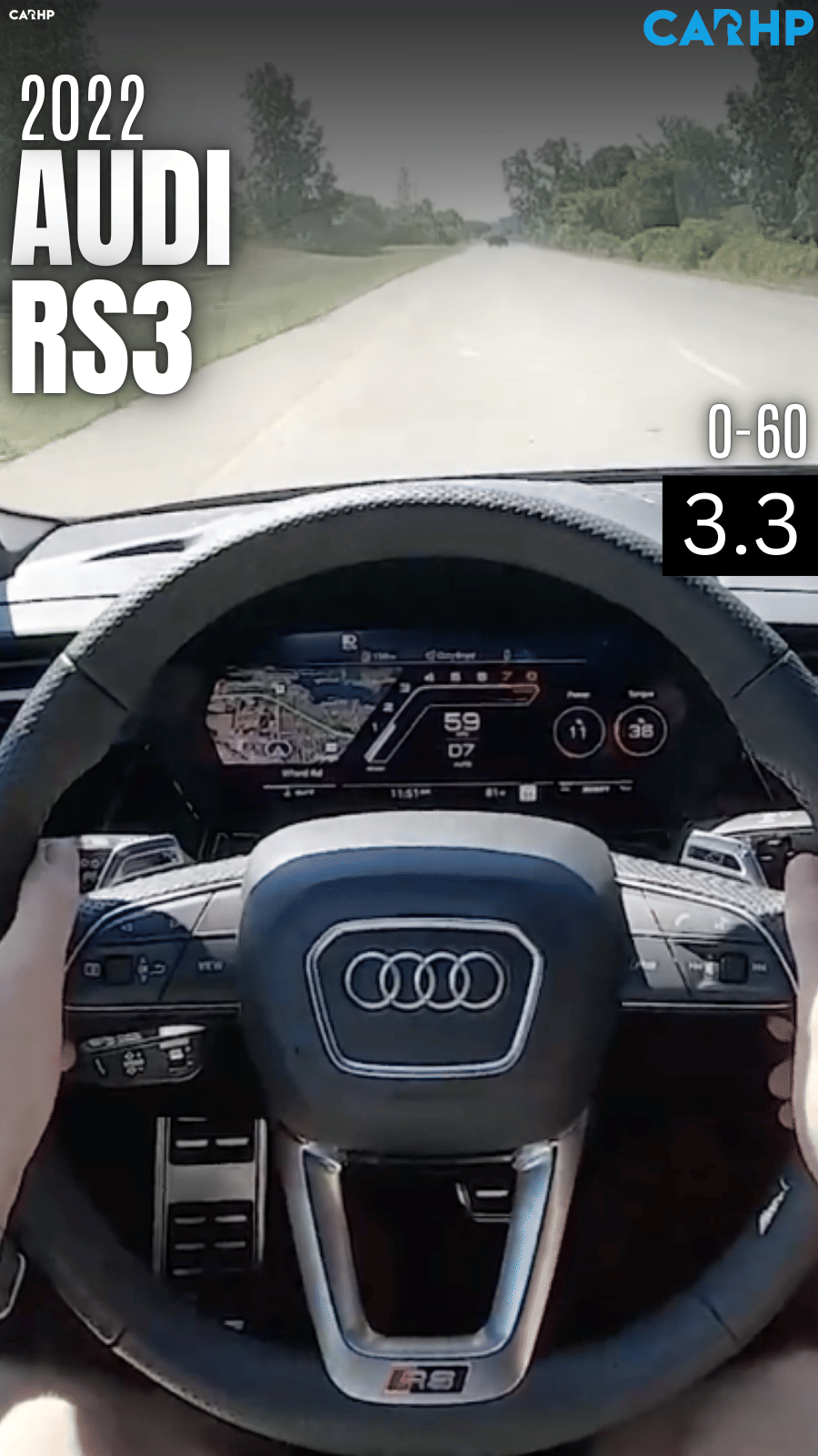 2022 Audi RS3 0-60 mph timeÂÂ