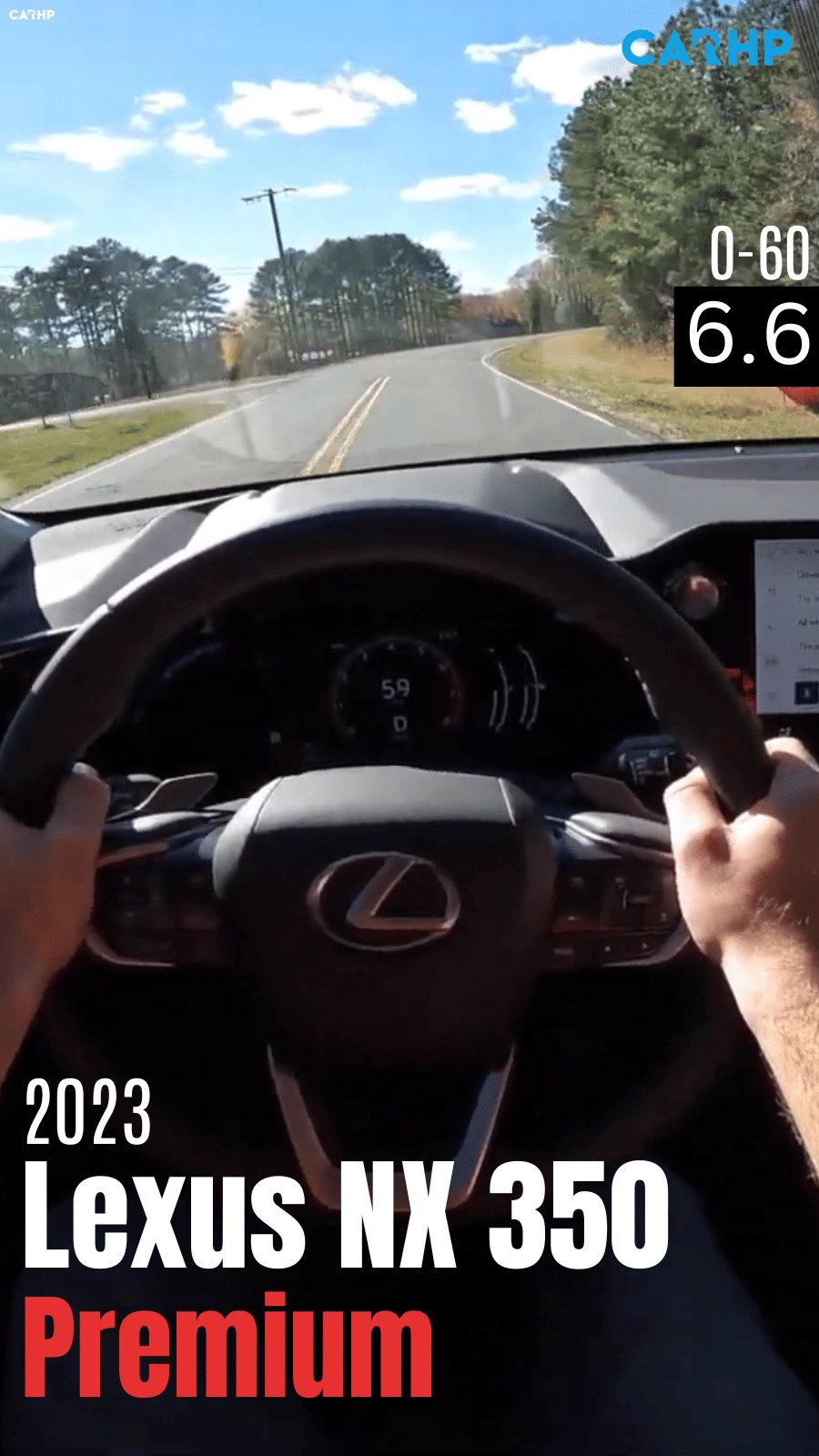 2023 Lexus NX 350 Premium 0-60 mph timeÂ