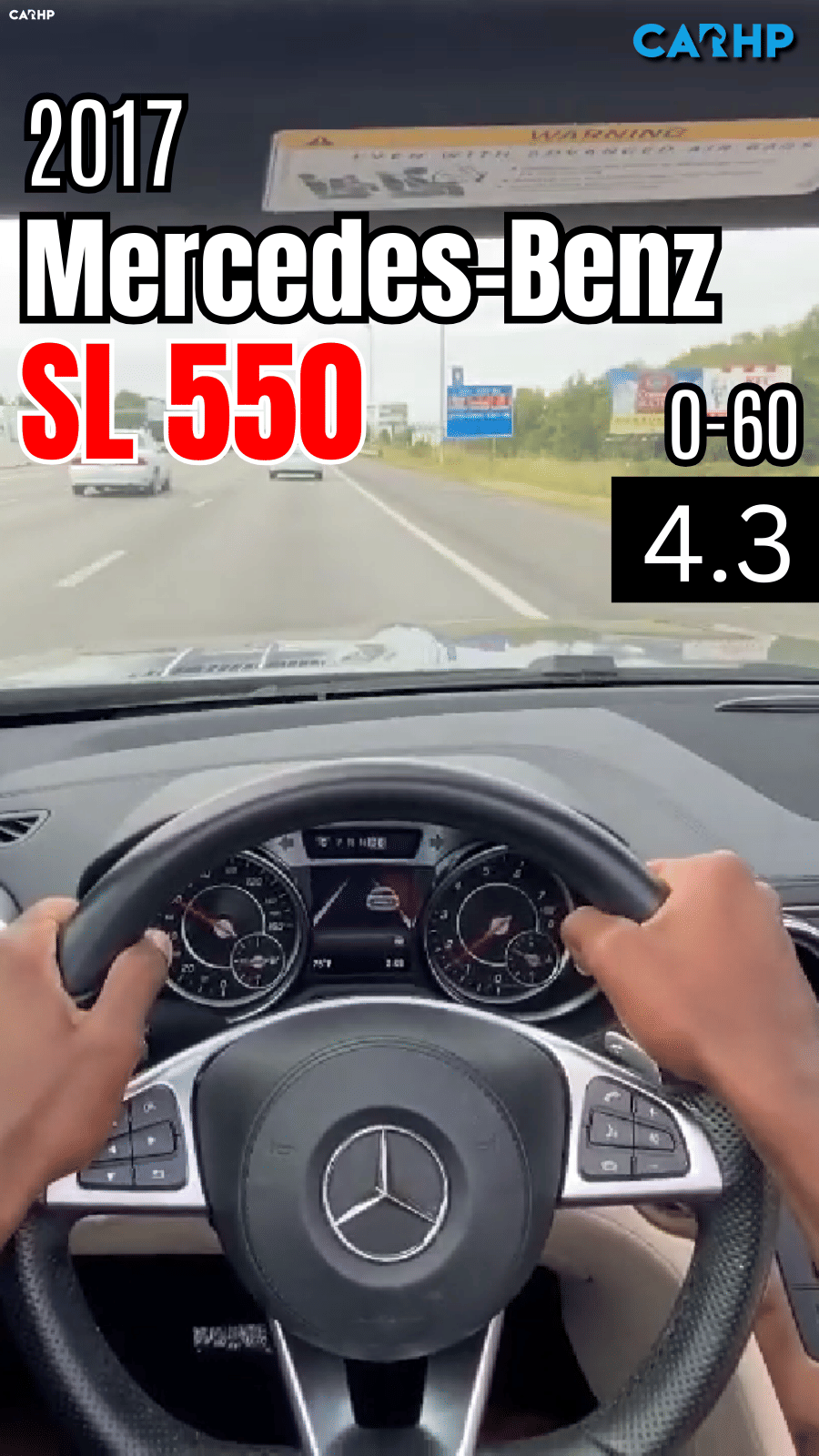 2017 Mercedes-Benz SL550 0-60 mph time